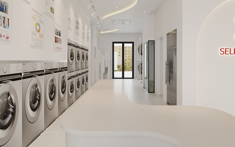 Chi phí mở tiệm giặt là