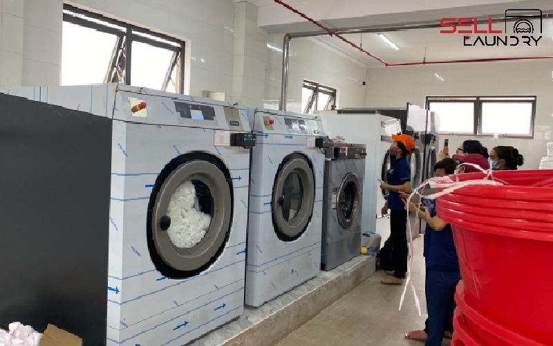 Mô hình giặt là tại khách sạn, bệnh viện